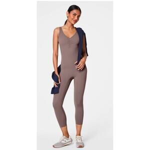 SPANX DEEP DIVE BOOTY BOOST JUMPSUIT SMOKE NWT SIZE LARGE
